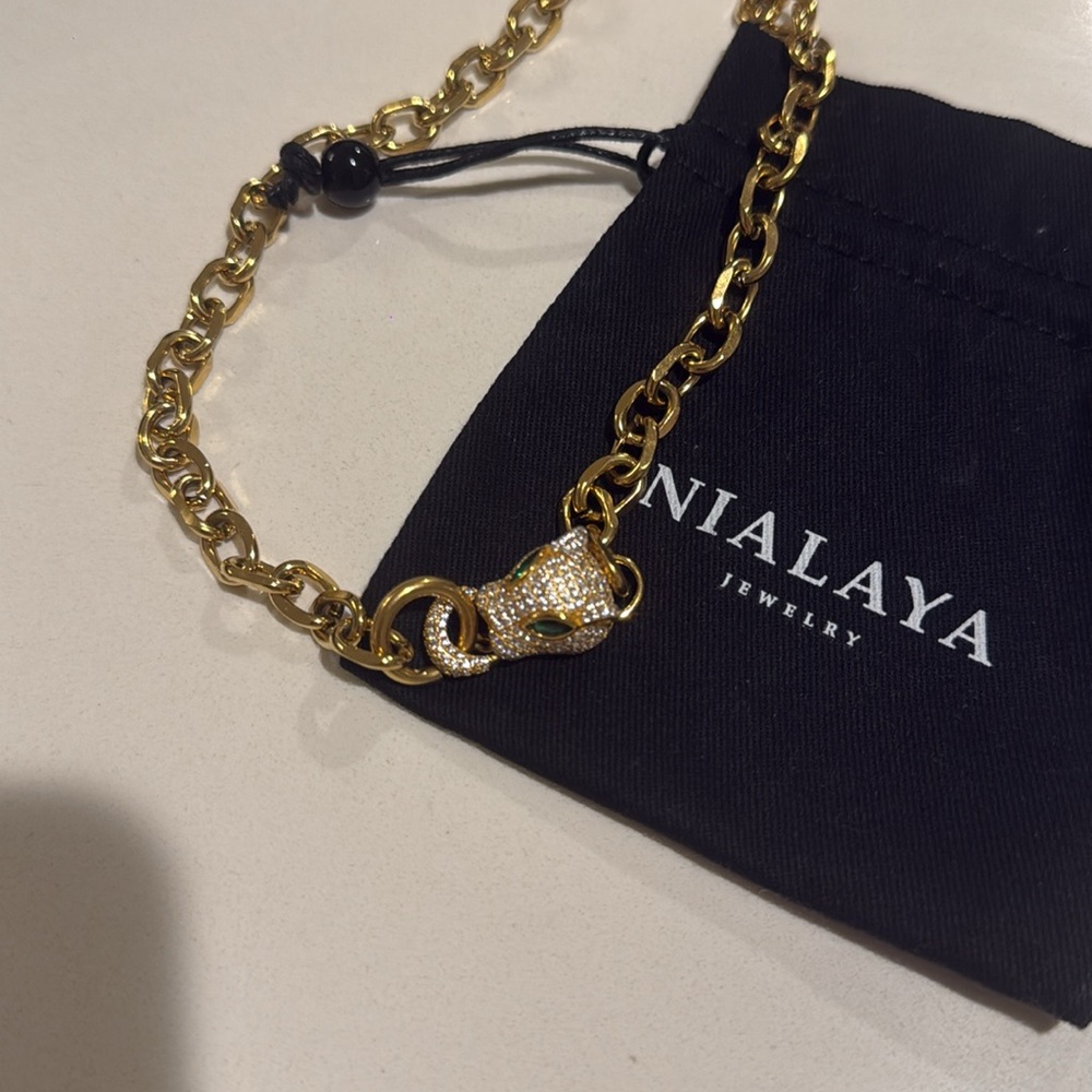 Nialaya panther necklace